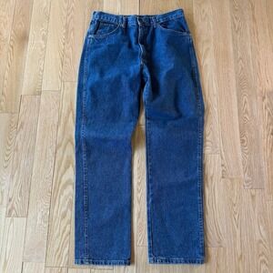 Vintage h.i.s Blues Heavy Straight Blue Jeans Made in USA Mens 34x32